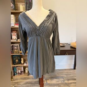 O'Neill | Y2K Charcoal Long Sleeve Shirt Dress Large